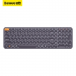 倍思（Baseus） B00955502832-00无线蓝牙键盘灰色 超薄三模连接便携办公键盘轻音 台式笔记本平板游戏键盘通用带小数字键盘